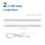 25W T8 LED Tube 50cm SMD2835 120° CRI 80+ AC 85-265V Warm Neutral Cool White Aluminum