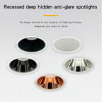 Dimmable COB LED Recessed Downlight 5W 7W 9W 12W 15W 18W CRI 95 120-130lm/W 85-265V