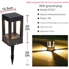 IP65 LED Garden Lawn Lamp 7W 10W 12W Die-Cast Aluminum AC 110-220V Warm Natural Cool White
