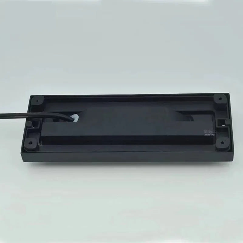 6W 9W 12W IP65 LED Wall Lamp Black Aluminum Tempered Glass AC 85-265V DC 12V Warm Cool White