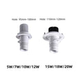 Dimmable Zoomable COB LED Surface Mount Spotlight 5W 7W 10W 12W 15W 18W 20W Frosted Aluminum 15 to 20 Degree AC 85-265V Black