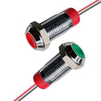 IP67 Metal LED Indicator Pilot Light Stainless Steel Push Button 6mm 8mm 10mm 12mm 12V 24V 110V 220V Waterproof Signal Lamp