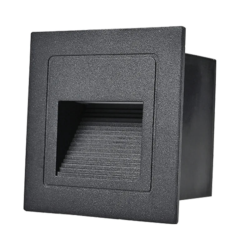 3W IP65 LED Stair Step Wall Lamp 100lm/W AC 85-265V White Black Gray Warm Natural Cool
