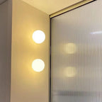 Modern Minimalist Glass Ball LED Wall Lamp Iron Dimmable AC 90-260V Bedroom Living Room