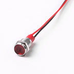 Metal LED Indicator Pilot Light Copper IP66 Waterproof 6mm 8mm 10mm 12mm Panel Mount AC DC 3-220V Red Yellow Blue Green White