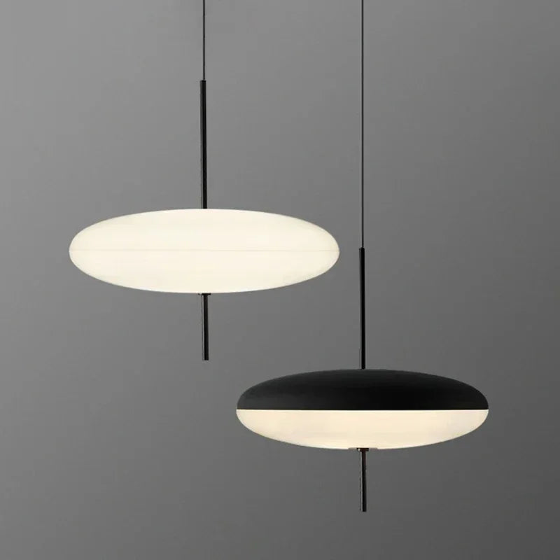 Nordic LED Pendant Light Flying Saucer 5-Light E26 E27 D30cm Tricolor White Black 90-260V