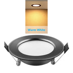 IP65 Waterproof LED Recessed Downlight 5W 9W 12W 15W 18W Black Dimmable 110-230V