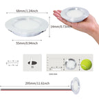 3W DC 12V Mini LED Recessed Spotlight D68mm 55mm Cutout 120° CRI 80+ Silver Aluminum