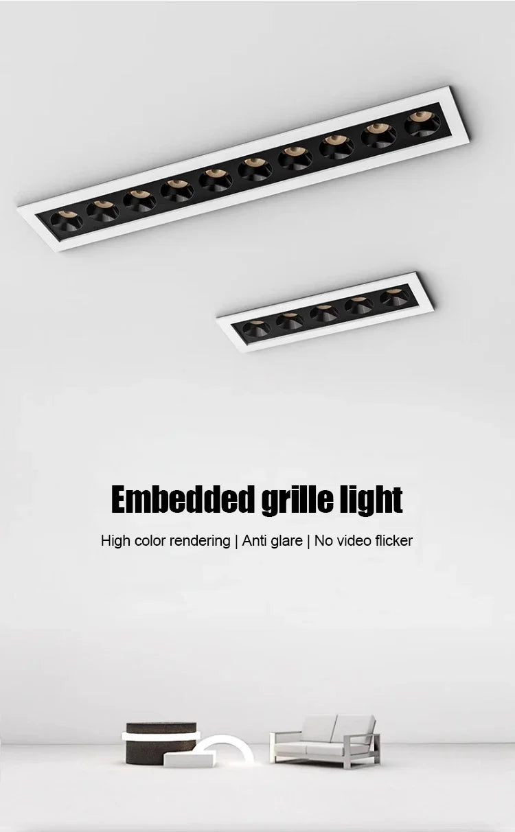 Modern Rectangle LED Ceiling Downlight Recessed Light
