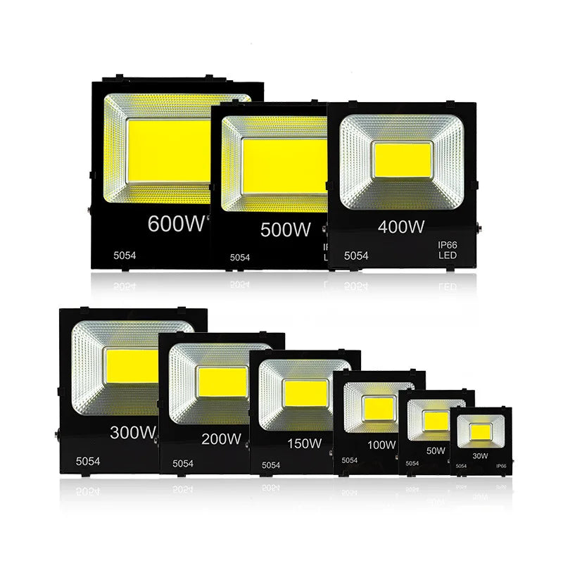 LED Flood Light 10W 20W 30W 50W 70W 100W 200W IP66 180° Cool White AC 110-240V Aluminum