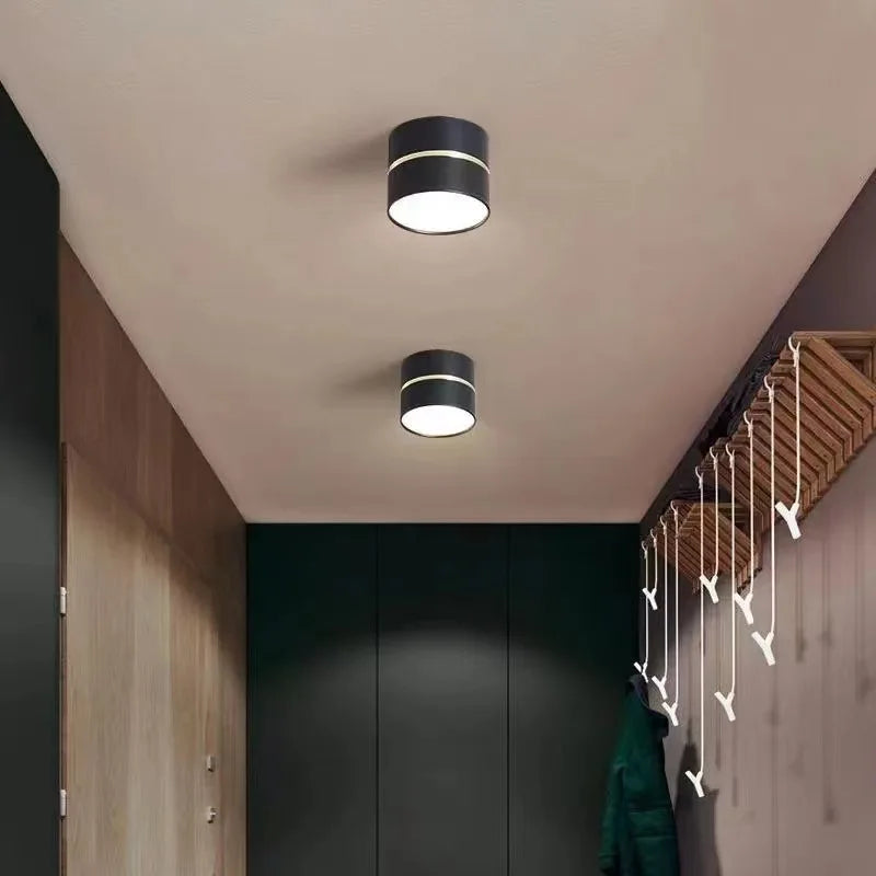 Dimmable Surface-Mounted LED Downlight 5W-15W CRI 85+ 90-110lm/W 120° AC 90-260V Black White