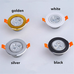 COB LED Recessed Downlight 3W 6W 10W 14W 18W 24W CRI 95 120 Degree IP52 Die Cast Aluminum Dimmable Driver Included AC 85-265V Warm White Natural White Cool White