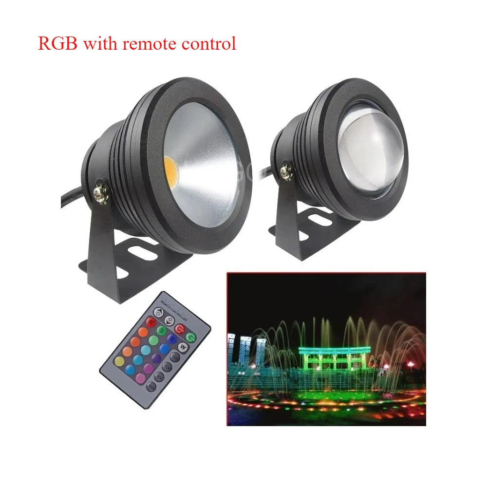 10W Waterproof LED Spotlight 12V Outdoor Flood Light