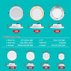 LED Recessed Downlight 5W 9W 12W 15W 18W Epistar 120 Degree CRI 85 AC 110V 220V or DC 12V 24V White Silver Gold 10 Pack Indoor Ceiling Spot