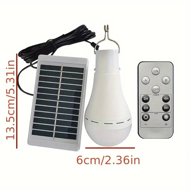 Solar LED Emergency Camping Light with Remote Control