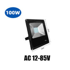 AC/DC 12-85V LED Flood Light 10W 20W 30W 50W IP65 120° Cool White Aluminum Outdoor