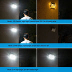 Solar LED Motion Sensor Security Light 112 LED Stainless Steel IP65 4 Modes 2200mAh 120 Degree 5 to 8 Meter Range Outdoor Wall Fence