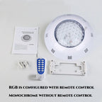 RGB LED Pool Light 20W 30W 40W 50W IP68 AC 12V 120° 30m Remote Resin-Filled ABS Pool Lamp