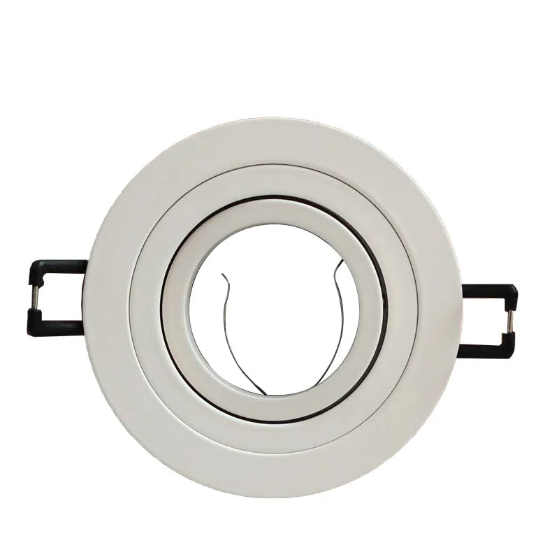 5-Pack Adjustable GU10 MR16 Spotlight Mounting Frame 80-85mm Cutout Black White Silver 5W LED