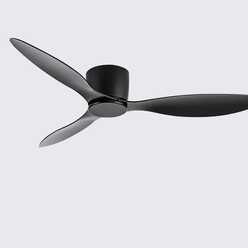 DC Motor Ceiling Fan No Light 42 52 Inch 6 Speed Reversible Remote White Wood Black 110-220V