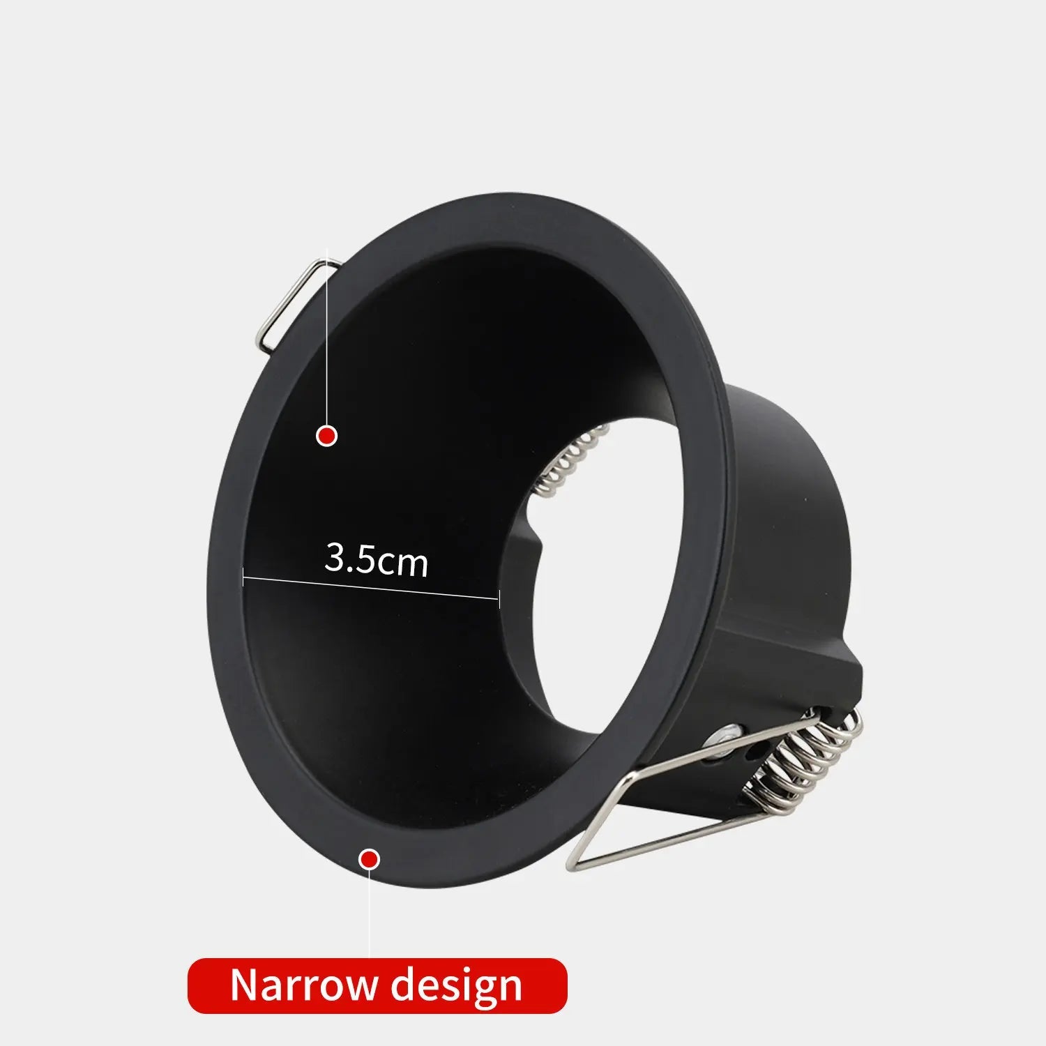 GU10 MR16 GU5.3 Recessed Spotlight Frame Splash-Proof 86mm Spring Clips Bathroom Wet Room