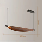 Japanese Wabi-Sabi LED Pendant Chandelier Wood Grain Iron E26 AC 90-260V Living Room Kitchen Bar