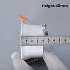 GU10 MR16 Recessed Downlight Mounting Frame Aluminum White Black Single Ring 75mm Cutout