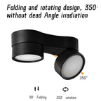 Dimmable COB LED Ceiling Downlight 7W 12W 15W Single or Double Head Die Cast Aluminum CRI 92 10 20 or 30 Degree Knob Switch AC 85-265V