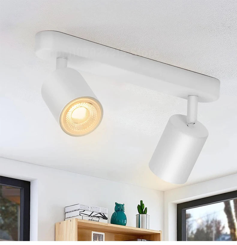 GU10 Surface Mounted LED Ceiling Spotlight 7W 12W Clothing Store Accent Lamp AC 90-260V
