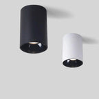 Dimmable COB LED Cylinder Ceiling Downlight 5W 7W 12W 15W 18W 20W 24W Die Cast Aluminum CRI 92 15 30 or 45 Degree Knob Switch AC 85-265V