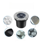 IP67 LED Recessed Ground Spotlight 2W 3W 6W 10W 12W 18W Aluminum Stainless Steel Tempered Glass AC 85-265V or DC 12V 24V Garden Pool