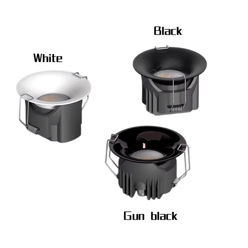 LED Recessed Downlight Epistar CRI 98+ 110lm/W 3-Beam 24-36-55° Dimmable AC 90-260V 5-Year