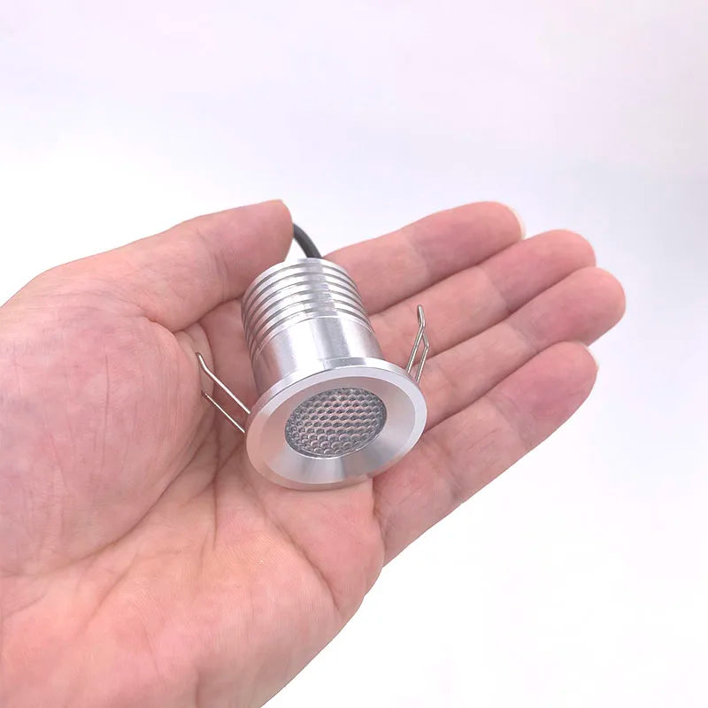 3W DC 12V Mini LED Recessed Spotlight IP65 PWM Dimmable 30° RGB RGBW WW NW CW 28mm Cutout