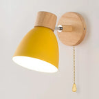 Nordic E26 E27 Wall Sconce Adjustable Steering Head 6 Colors Knob Switch 90-260V Bedroom Living Room