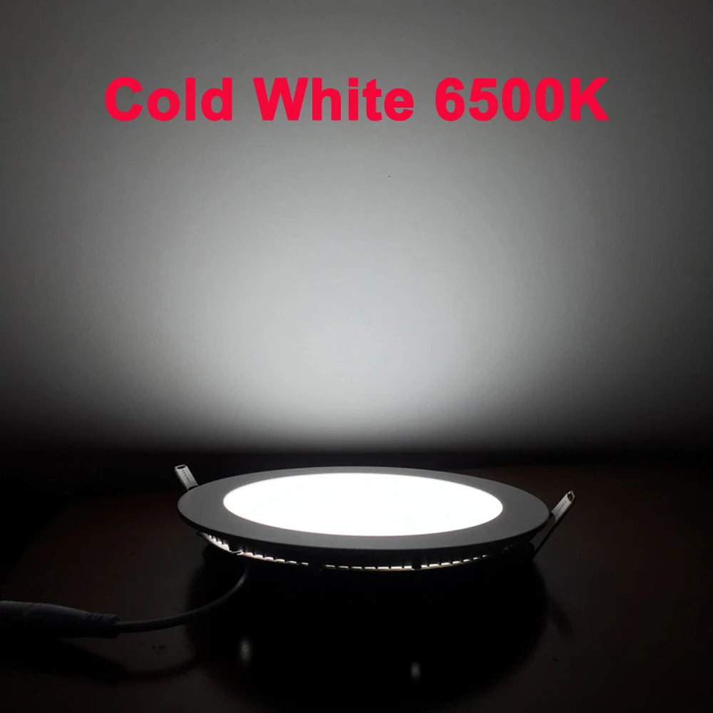 Ultra-Thin Dimmable Round LED Recessed Downlight 3W 6W 9W 12W 18W AC 85-265V External Driver