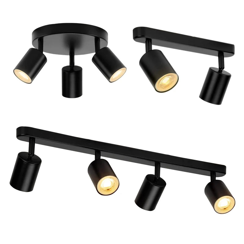 GU10 Surface Mounted LED Ceiling Spotlight 7W 12W Clothing Store Accent Lamp AC 90-260V