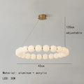 Nordic Modern LED Ring Chandelier Iron Polished Chrome Semi Flush Mount Remote Control AC 90-260V Living Room Dining Room Bar