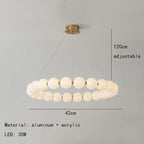 Nordic Modern LED Ring Chandelier Iron Polished Chrome Semi Flush Mount Remote Control AC 90-260V Living Room Dining Room Bar