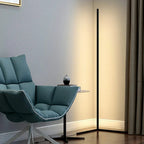 LED Corner Floor Lamp 16-20W DC 12V AC 100-240V 142cm 5050 120 LED Touch Switch Aluminum Iron Acrylic White Black Warm White Cool White Remote