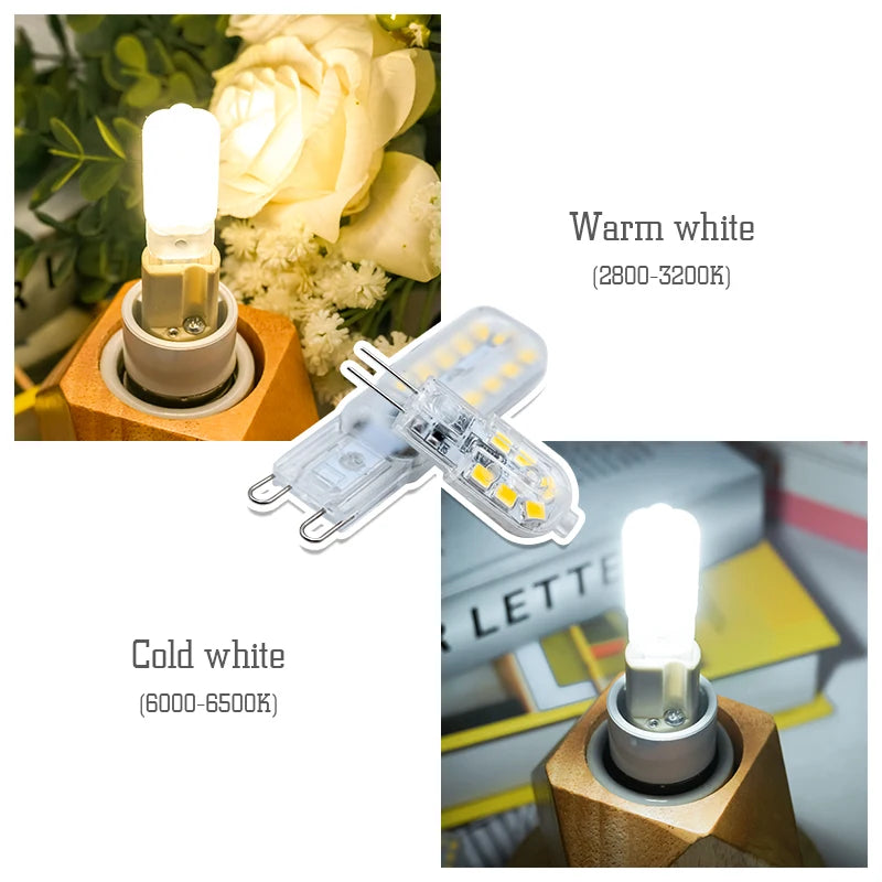 G4 G9 SMD2835 LED Bulb 3W 5W 7W 360° Warm Cool White DC 12V AC 110-240V Chandelier Spotlight