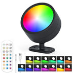 Rechargeable Magnetic LED Wall Lamp 360 Degree Rotating Touch and Remote Control Dimmable USB 5V 1.8W Bedroom Living Room