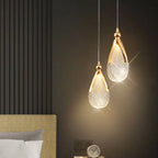 Nordic LED Pendant Light Acrylic Iron Plated Single Cord Ceiling Lamp 90-260V