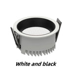 Dimmable Epistar LED Recessed Downlight CRI 90+ 110lm/W PF 0.95 AC 90-260V Ivory Brushed
