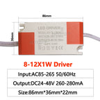Constant Current LED Driver 3-5W 4-7W 8-12W 300mA 280mA AC 85-265V DC 8-43V Transformer