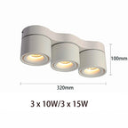 90° Fold 350° Rotate Dimmable COB LED Ceiling Downlight 10W 15W CRI 90+ AC 85-265V Black