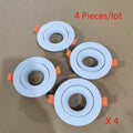 6W COB LED Recessed Downlight GU10 Aluminum AC 100-260V White Black Ceiling Spotlight