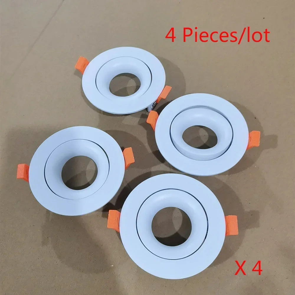 6W COB LED Recessed Downlight GU10 Aluminum AC 100-260V White Black Ceiling Spotlight