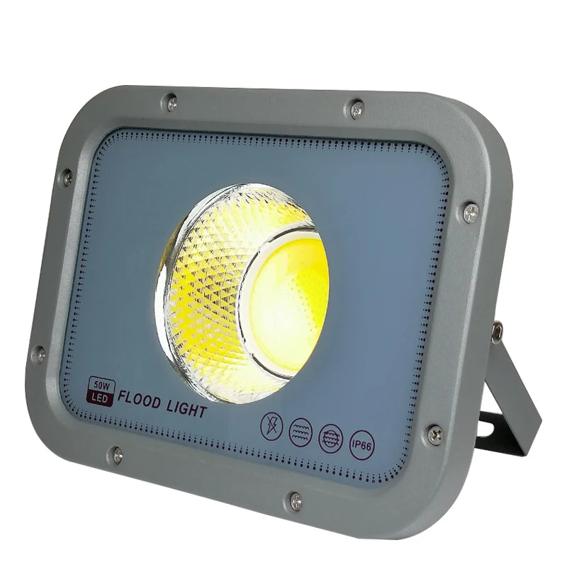 COB LED Flood Light 50W 100W 150W 200W IP65 90° AC 110-240V Warm Cool White Aluminum
