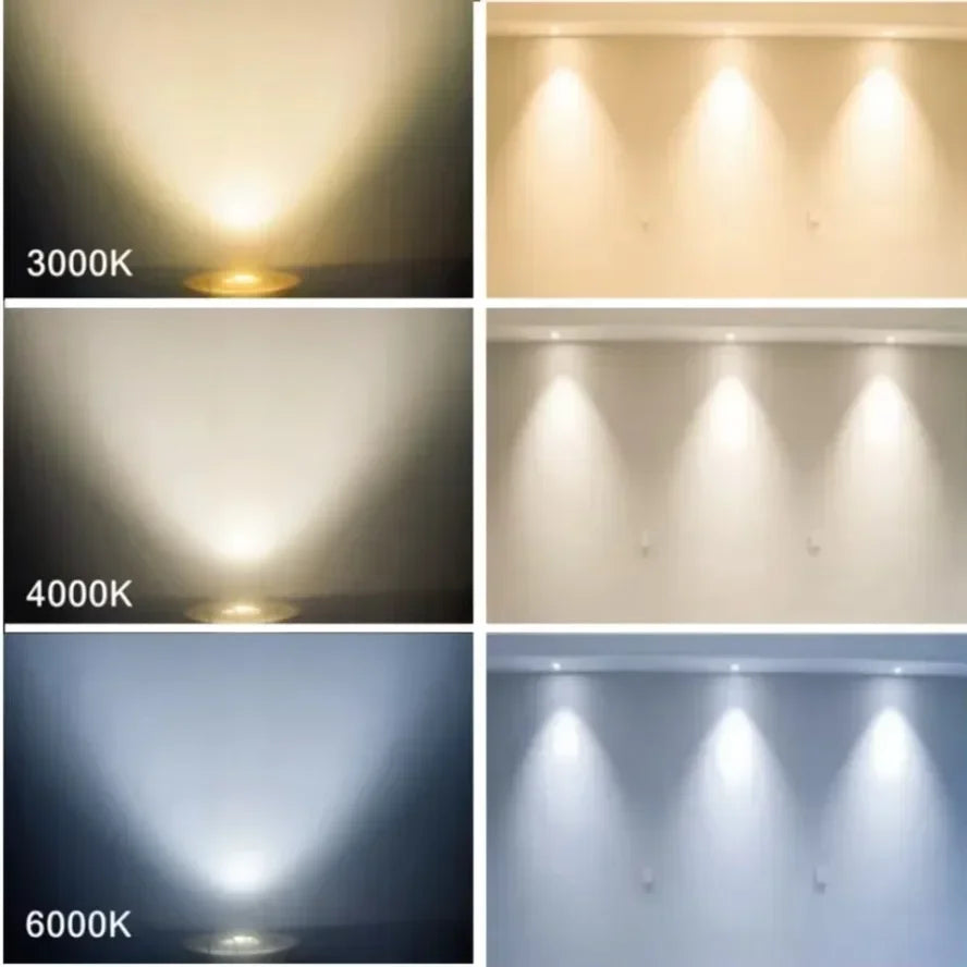 Mini COB LED Recessed Downlight DC 12V 3W 52mm Adjustable Drive Free IP44 Full Aluminum