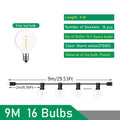 G40 LED Outdoor String Lights IP44 Dimmable 0.6W Warm White Connectable 9m 14m 26m